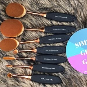 High Quality Oval Brushes Set of 7